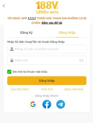 Đăng Ký 1888V – Bắt Đầu Trải Nghiệm Ngay